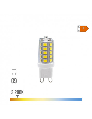 Ampoule led g9 3w 260lm 3 200k dimmable lumière chaude ø1,65x4,9cm edm