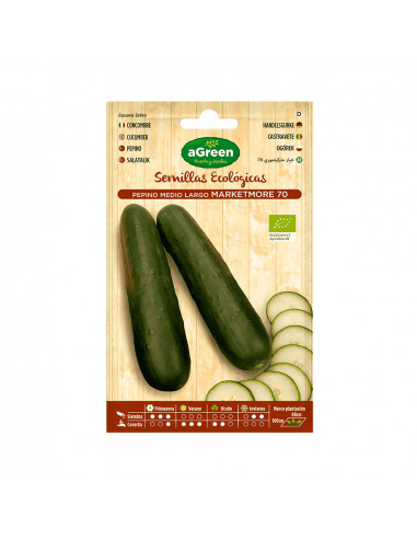 Sachet de semences de concombre eco marketmore agreen