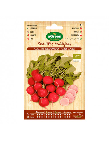 Sachet de graines eco rouge ronde radis agreen