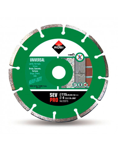 Disque diamant sev ø115mm pro 25915 rubi
