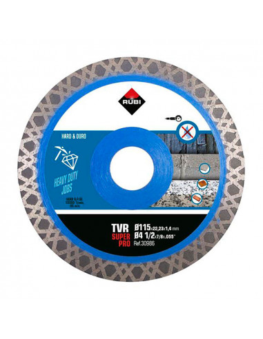 Disque diamant tvr ø115mm superpro 30986 rubi