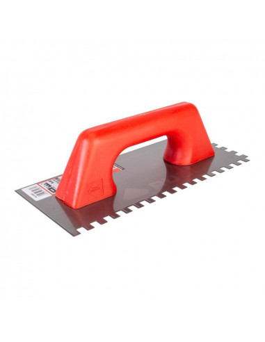 Peigne en acier 28cm. (8x8) poignée en plastique fermée 65967 rubi