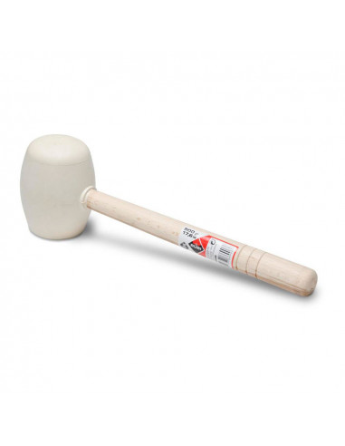 Maillet en caoutchouc blanc 500g 66906 rubi