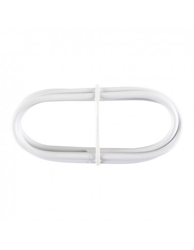 Câble plastifié blanc porte-visière 1m pv024 cintacor