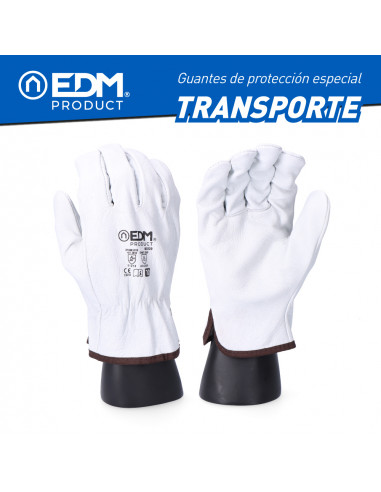 Gant transport cuir fleur bov taille 7 edm