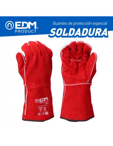 Gant pour soudeurs cuir coudé fil kevlar taille 10 edm