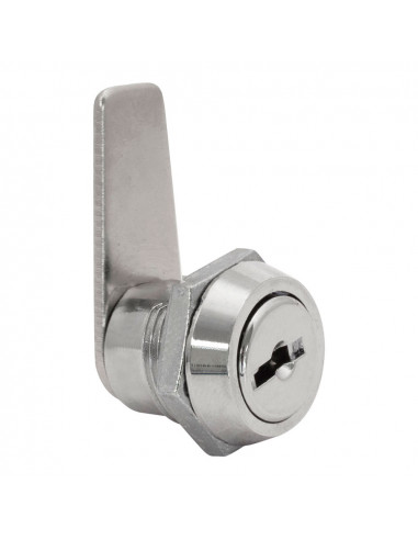 Serrure 111 a. nickel. languette droite 34mm. avec 2 clés. ifam