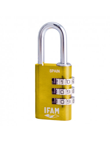 Cadenas col combi30 jaune ifam