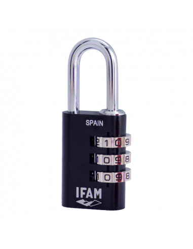 Cadenas col combi30 noir ifam