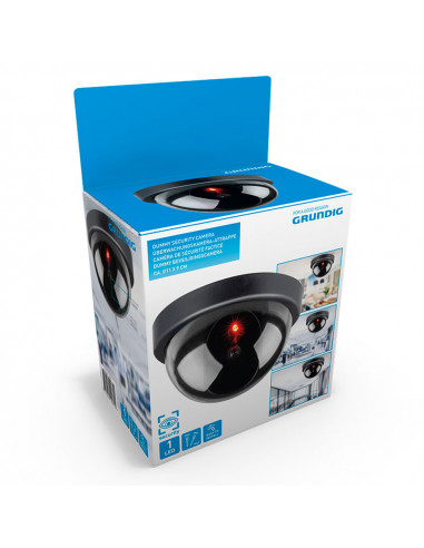 Caméra de surveillance simulée couleur noire grundig