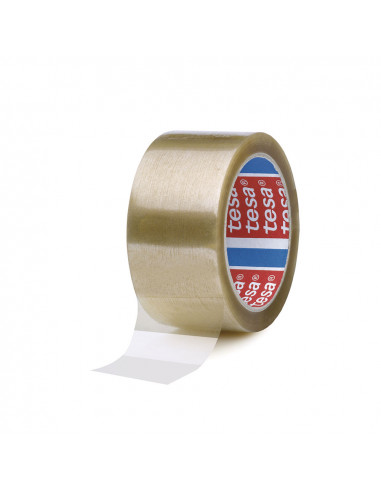 Tesa 4089 ruban d'emballage en polypropylène. adhésif en caoutchouc naturel 132m x 50mm transparent