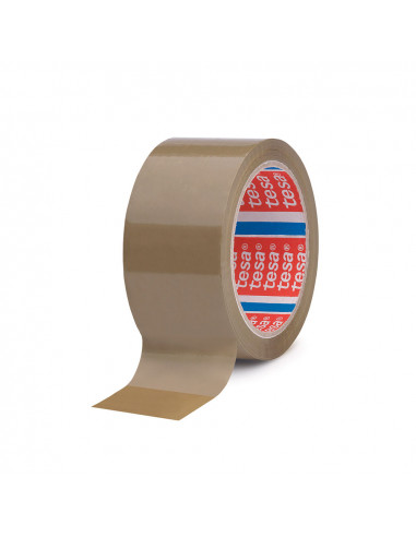 Tesa 4089 ruban d'emballage en polypropylène. adhésif en caoutchouc naturel 132m x 50mm marron