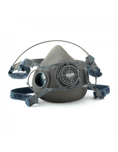 S.of demi-masque taille l souffle pour deux filtres steelpro