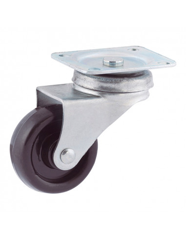 Roue platine en polypropylène noir ø30mm (roue) afo