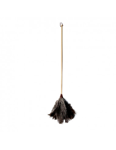 Plumeau d'autruche avec long manche en bois n°2 2109 11,3x2,5x73,5cm barbosa - universal