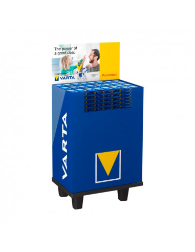 Présentoir promotionnel 198 blisters 12 piles varta longlife power