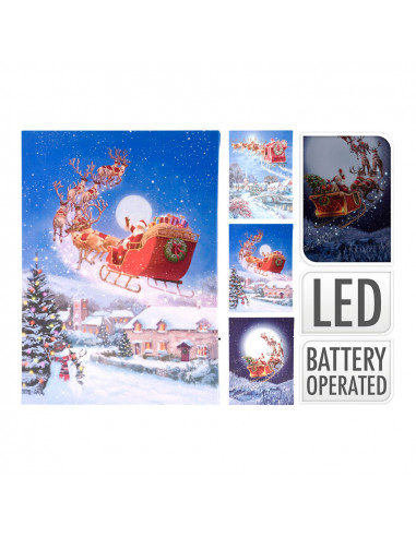 Peinture de noël pour enfants led 28x38cm mod. assorti