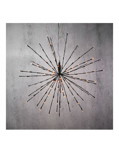 Guirlande décorative style feu d'artifice blanc chaud ø70cm