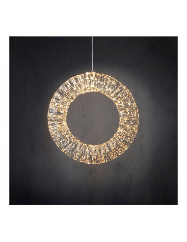 Couronne led décoratif blanc chaud ø60cm