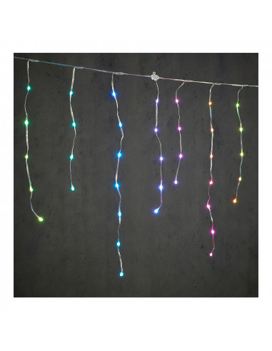Rideau led multicolore effet glace