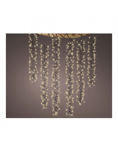 Rideau cascade idéal pour les arbres avec 8 fonctions 200cm 480 leds