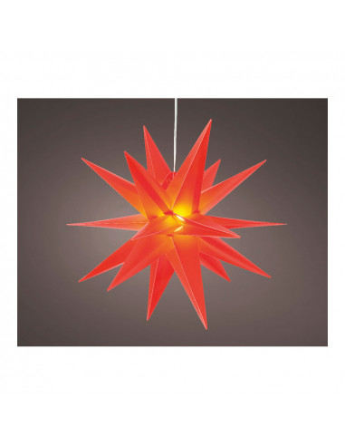 Extérieur étoile lumineuse rouge ø40x40cm 6 leds
