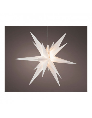 Étoile lumineuse blanche ø40x40cm 6 leds