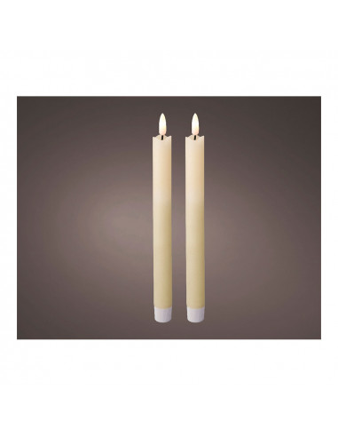 Bougies de table led ø2x24cm 1l