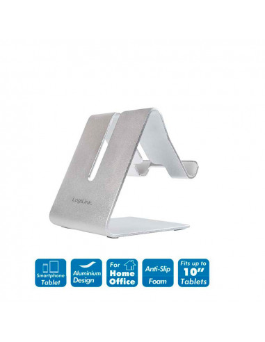 Support pour smartphone et tablette, aluminium logilink