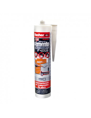 Ciment express gris clair - 310mll 512352 fischer