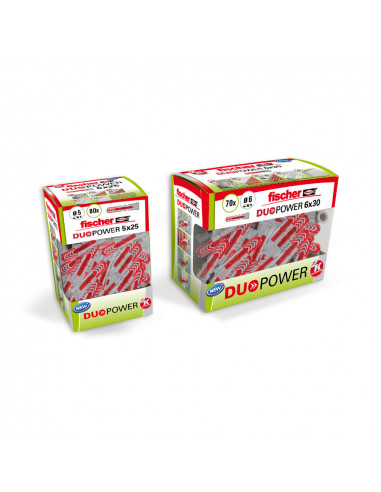Fischer 10x50 diy duopower bouchon 25uds. 536388 fischer.