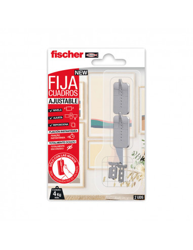 Fixation tableau réglable 2uds 559043 fischer.