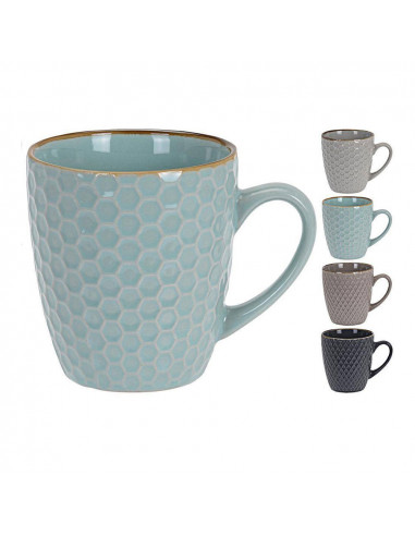 Set de 4 tasses à café 300ml couleurs assorties.