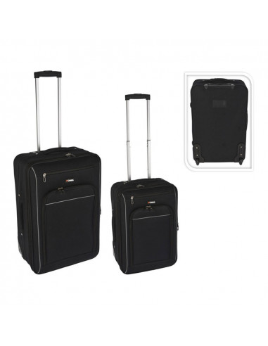 Lot de 2 valises de voyage noires