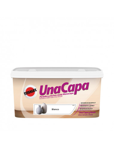 Peinture intérieure blanche mat une couche 4l titanlux 069000204