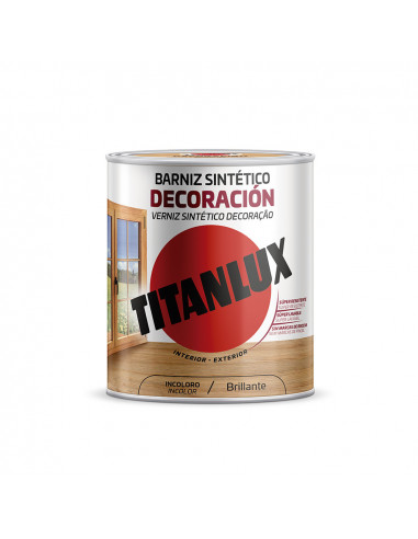 Vernis synthetique incolore decoration brillante 250ml titanlux m10100014
