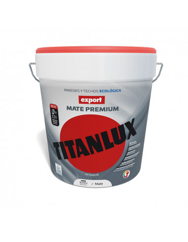 Peinture vinylique lavable export blanche decoration 15l titanlux f31110015