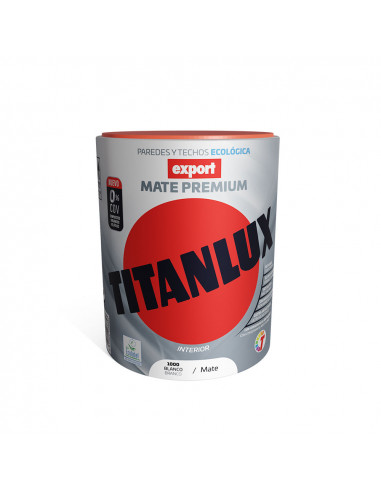 Export peinture vinyle lavable decoration blanche 750ml titanlux f31110034