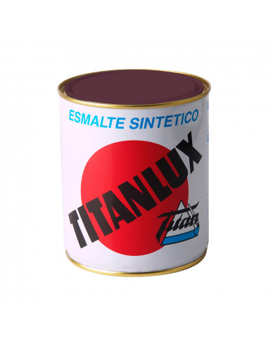 Émail synthétique brun brillant 750ml titanlux 001054734