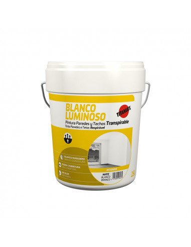 Peinture murs et plafonds intérieur blanc lumineuse mat titan 03h000115