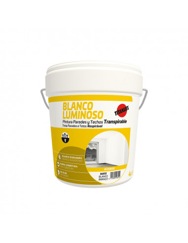 Peinture murs et plafonds intérieur blanc lumineuse mat titan 03h000104