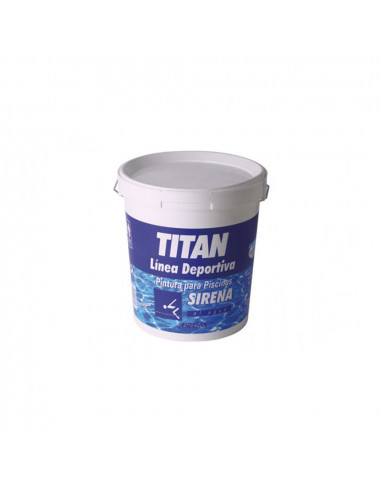Peinture piscine a base d'eau siren bleu mat 4l titan 182371004