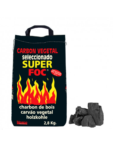 Sac charbon végétal 2,8kg superfoc.