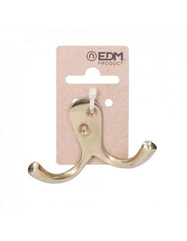 Double cintre en laiton poli en carton suspendu edm