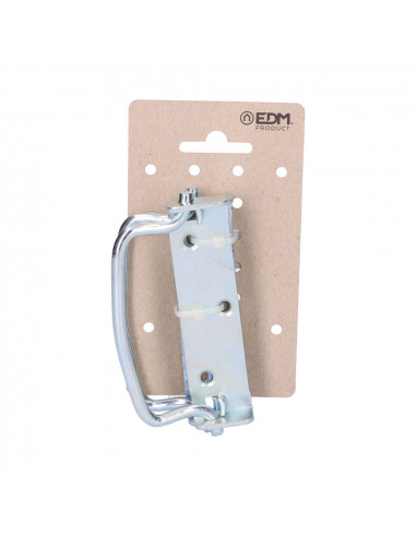 2uni. poignée pliante avec butée 100 mm couleur zinc en carton suspendu edm