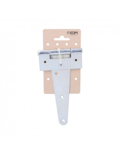 Charnière t 150 x 90 h° acier zing blanc sur carton suspendu edm