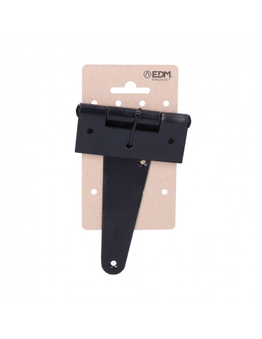 Charnière t 130x90mm h° époxy noir sur carton suspendu edm