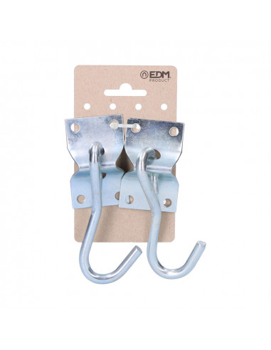 2 plaques de suspension hamac 70x45 mm en carton suspendu edm