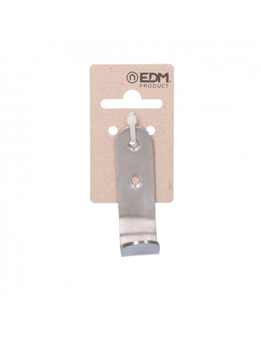 Cintre simple en finition acier inoxydable. mate en carton suspendu edm