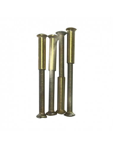 4 vis d'assemblage en laiton sous blister edm